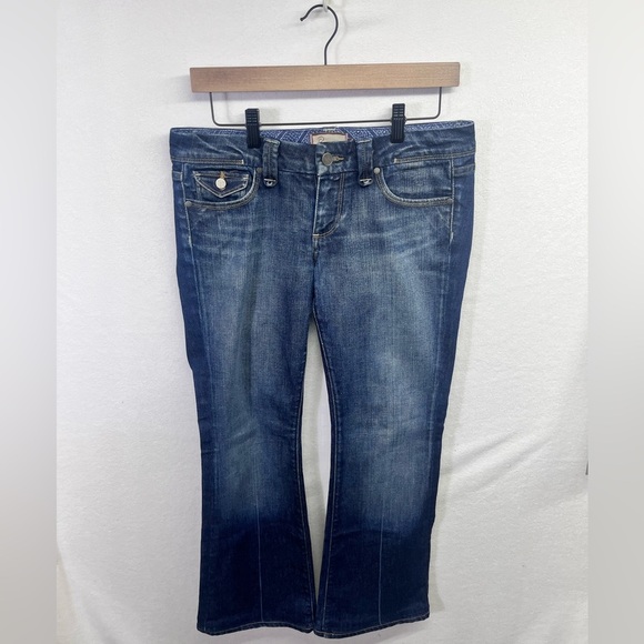 Paige Pico Low Rise Bootcut Jeans Womens 29 Waist Blue Denim stretch Cute 1784 - Picture 1 of 10